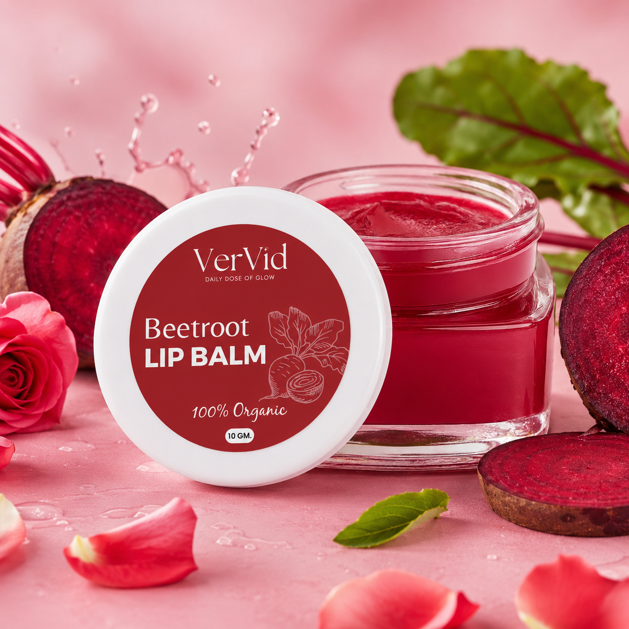 Vervid Beetroot Lip Balm 