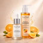 Vitamin C Glow Duo – Brightening Face Wash + 10% Vitamin C Serum for Radiant, Even-Toned Skin