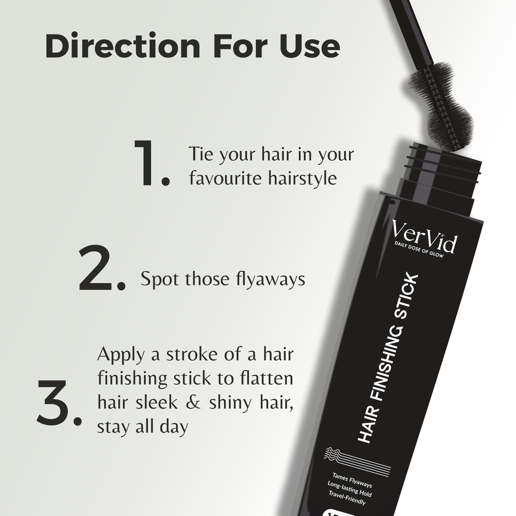 Vervid Hair Finishing Stick | Instant Flyaway Control | Sleek, Non-Sticky Hair Styler