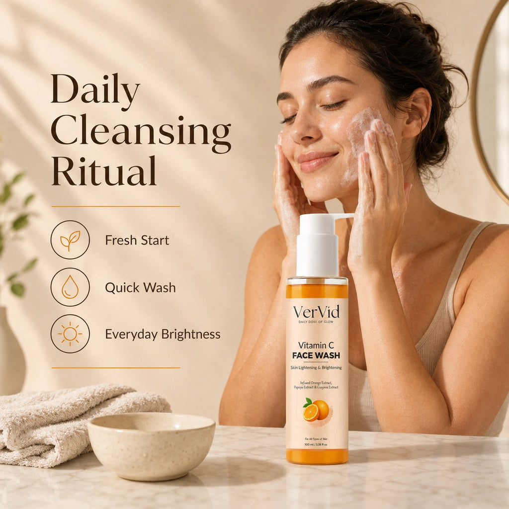 Face wash for oily and dull skin, tan build-up and uneven skin tone