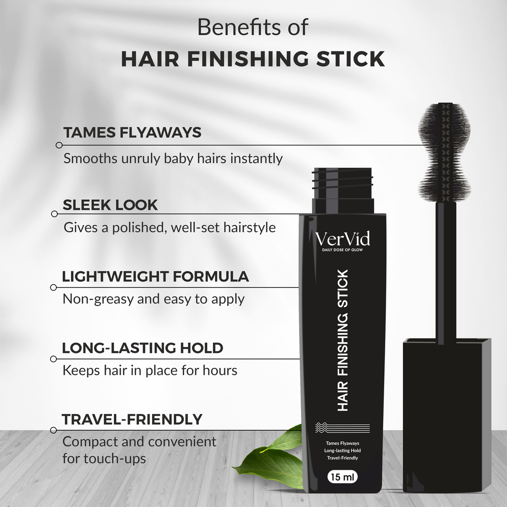 Flyaway hair stick for baby hair, hairline and ponytail finishing