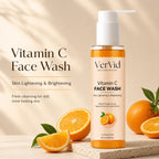 Vitamin C face wash for oily skin with deep fresh clean and brightening skincare