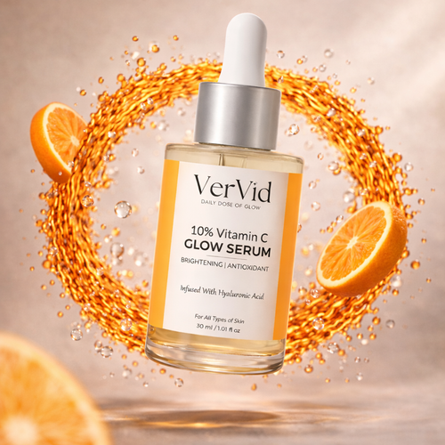 Vervid Vitamin C Serum for glowing skin with Hyaluronic Acid